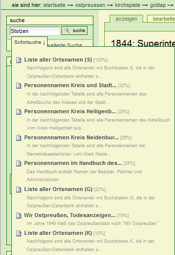 Suchen Im Portal — Portal Ahnenspuren - Suche In Ostpreußen